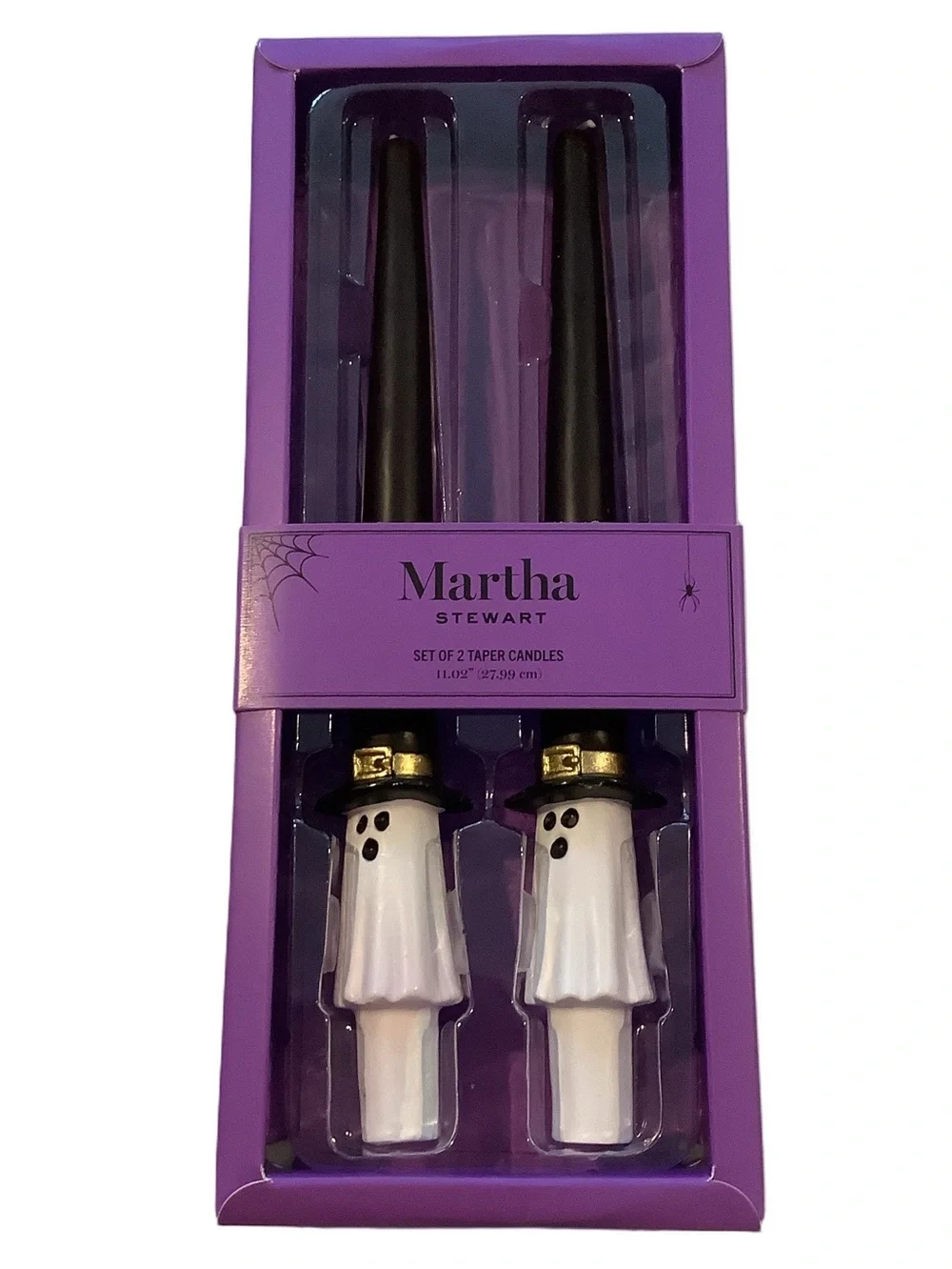 Martha Stewart Witch Ghost Viral Taper Candles Set Of 2 New
